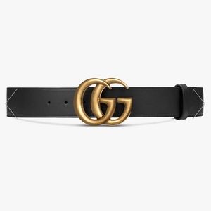 Gucci Leather Belt GG